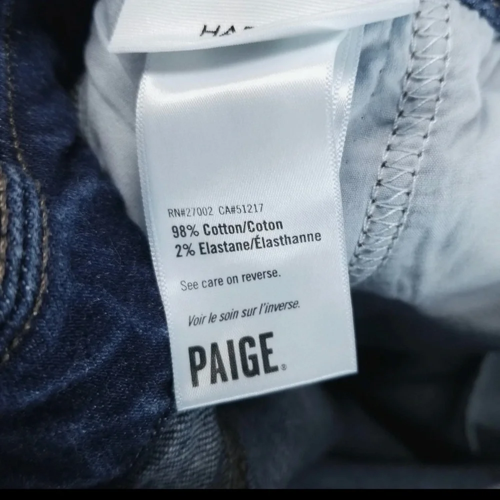 PAIGE Dark Blue Flare Jeans - Picture 14 of 15